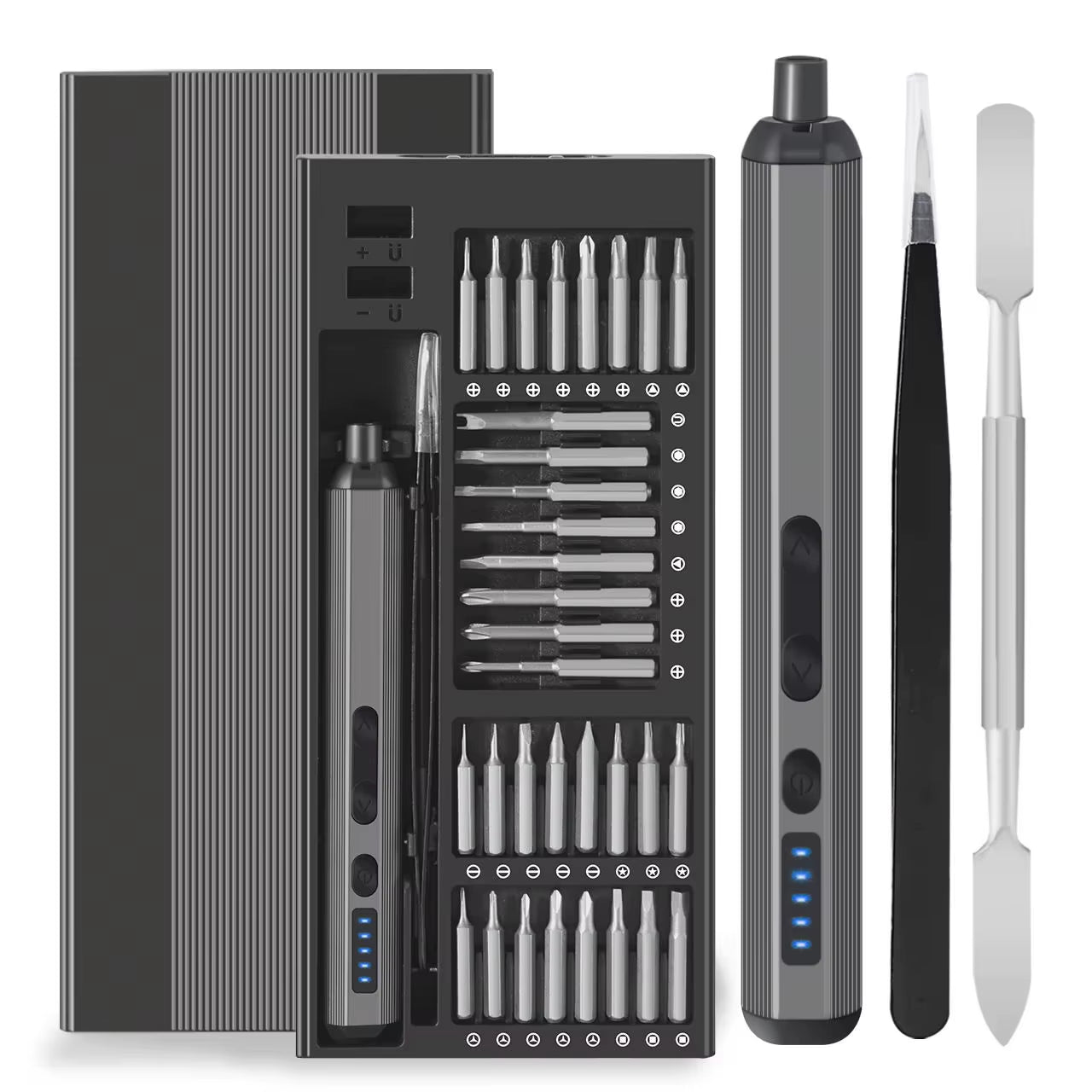 68 in 1 Electric Screwdriver Set 5 Torque Settings Precision Power Tool Magnetic Screw Driver Bits for Iphone Glasses Watch PC