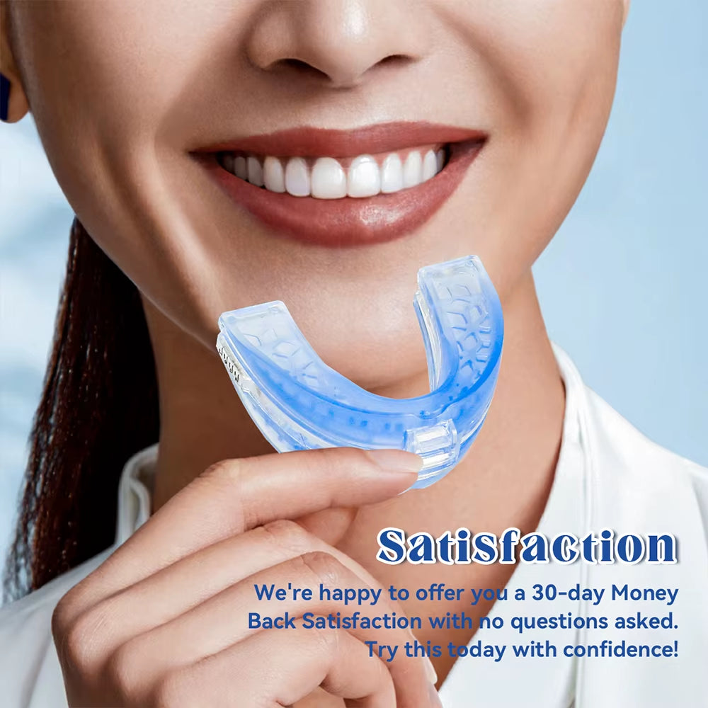 Transform Your Sleep with the Adjustable Anti-Snoring Bruxism Mouth Guard - Say Goodbye to Snoring and Improve Your Sleep Quality!