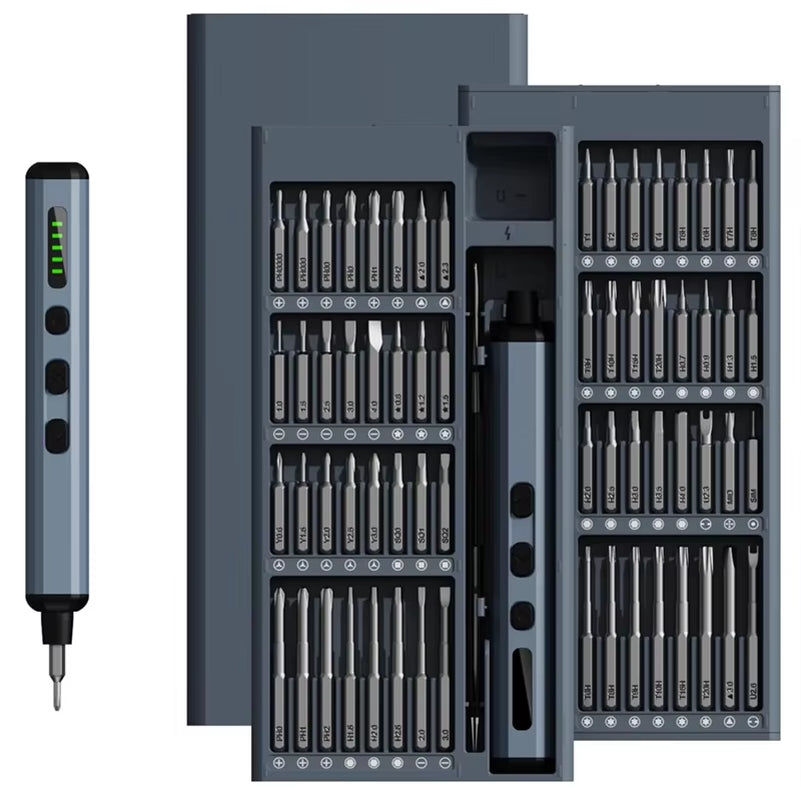 68 in 1 Electric Screwdriver Set 5 Torque Settings Precision Power Tool Magnetic Screw Driver Bits for Iphone Glasses Watch PC