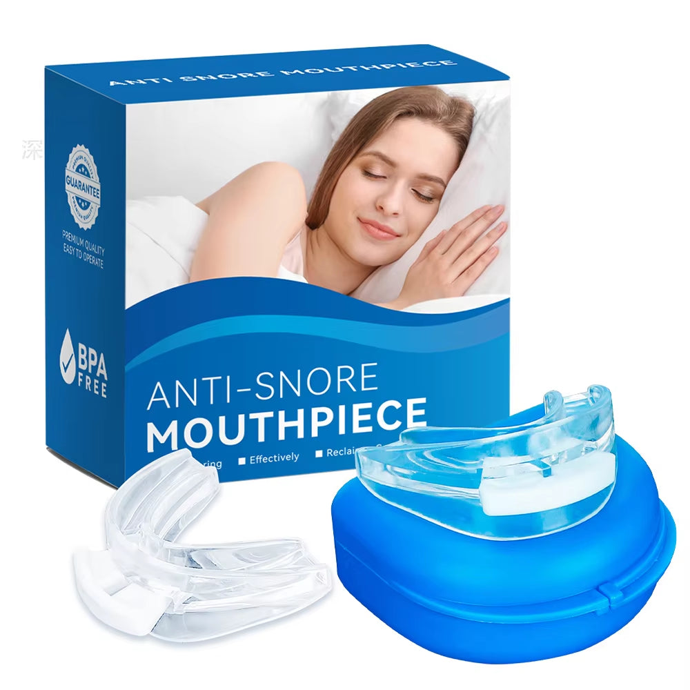 Transform Your Sleep with the Adjustable Anti-Snoring Bruxism Mouth Guard - Say Goodbye to Snoring and Improve Your Sleep Quality!